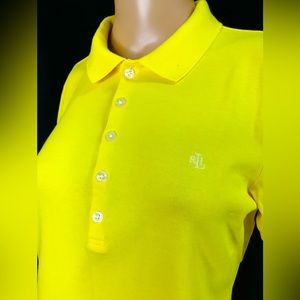 Ladies Polo Short Sleeve Shirt by Lauren Ralph Lauren, Size Large